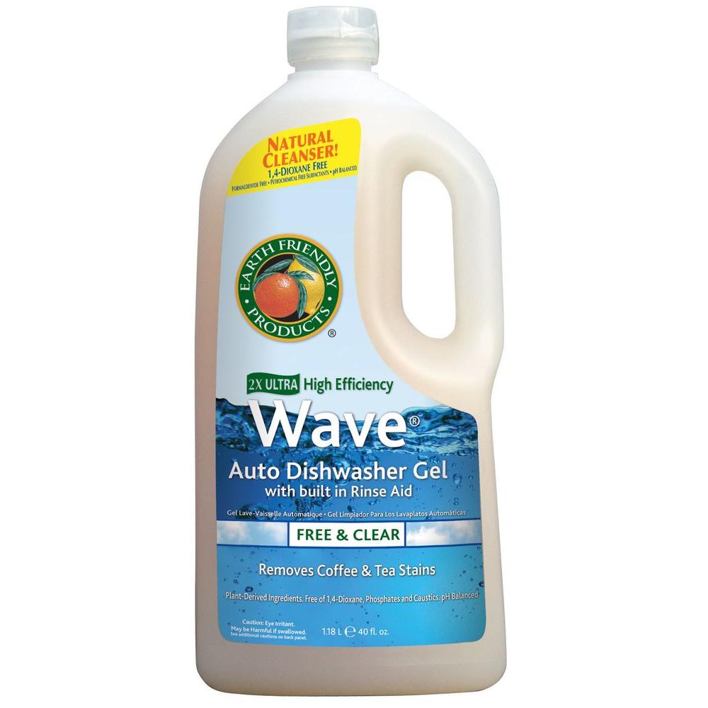 Earth Friendly Products 40 oz. Squeeze Bottle Free and Clear Wave Gel Dishwasher Detergent