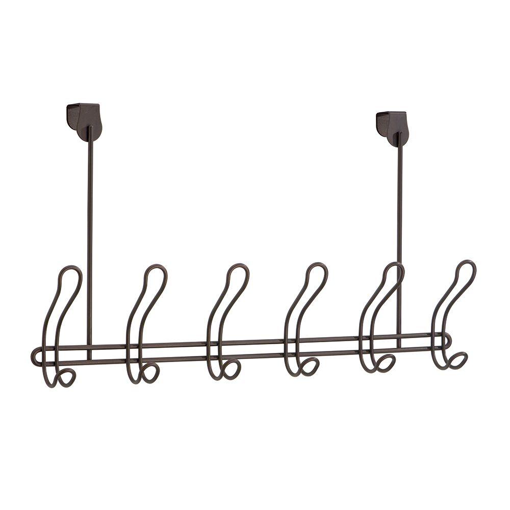 interDesign Rack 6 Classico OvertheDoor Hook in Bronze06989 The