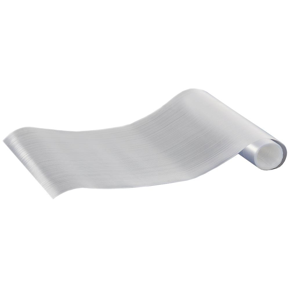 Home Basics Clear Striped Shelf Liner Cl01900 The Home Depot