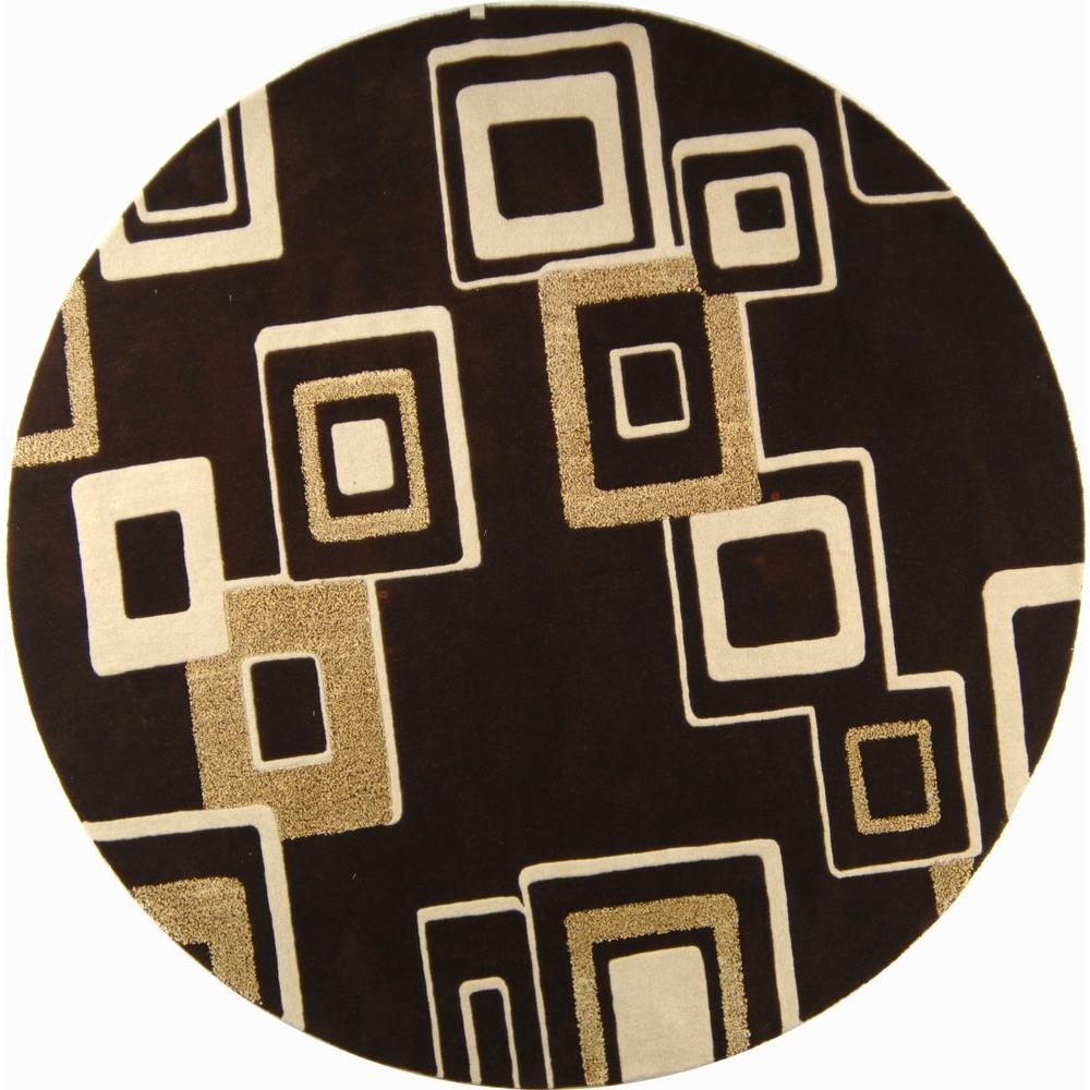 Safavieh Soho Brown Beige 8 Ft X Round Area Rug Soh711b 8r Safavieh Soho Brown Beige 8 Ft X Round Area Rug