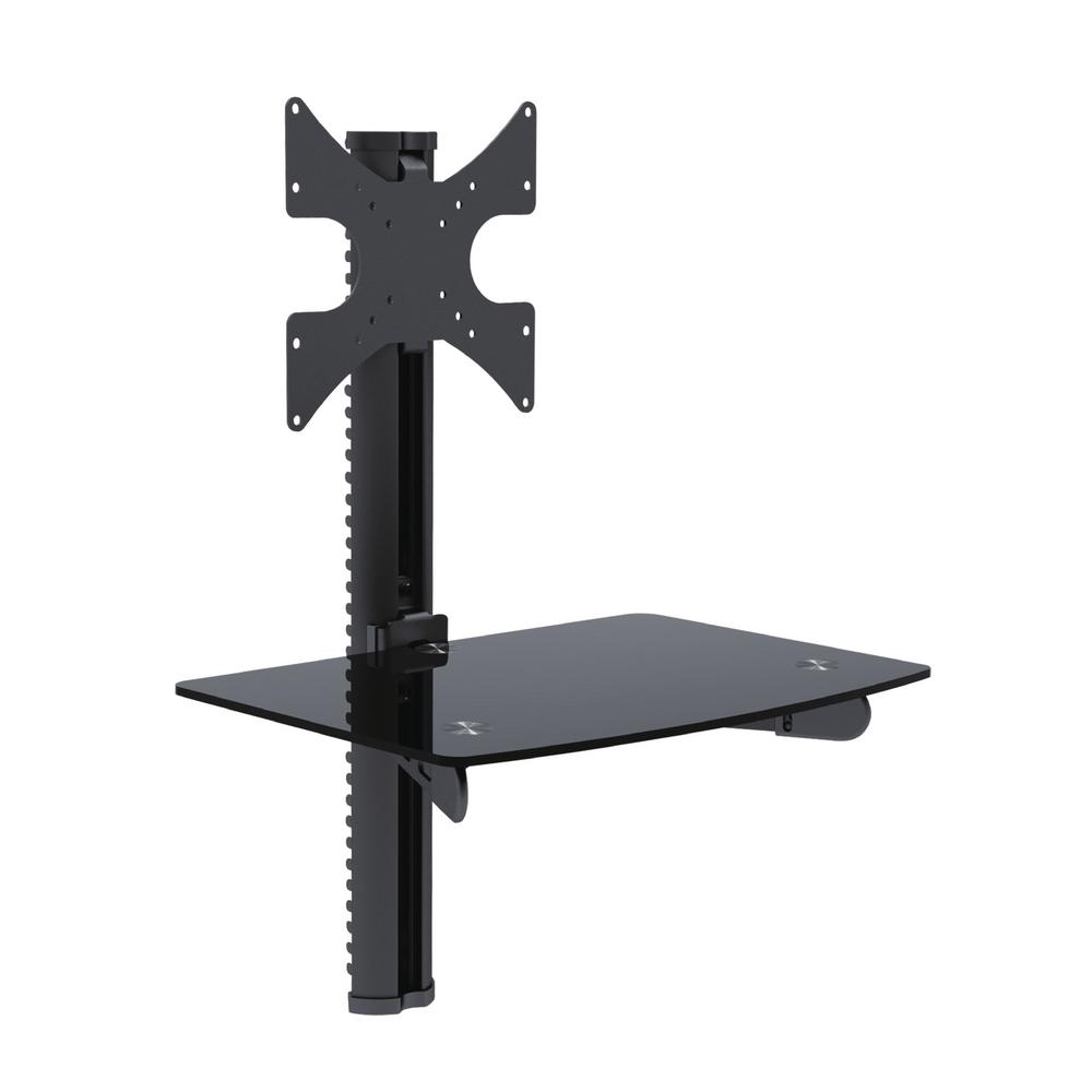 TygerClaw Single AV Component Shelving and TV Bracket Wall Mount
