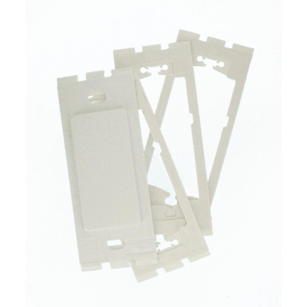 Hampton Bay Acrylic Glass 1 Decora Wall Plate White67RWHB The Home