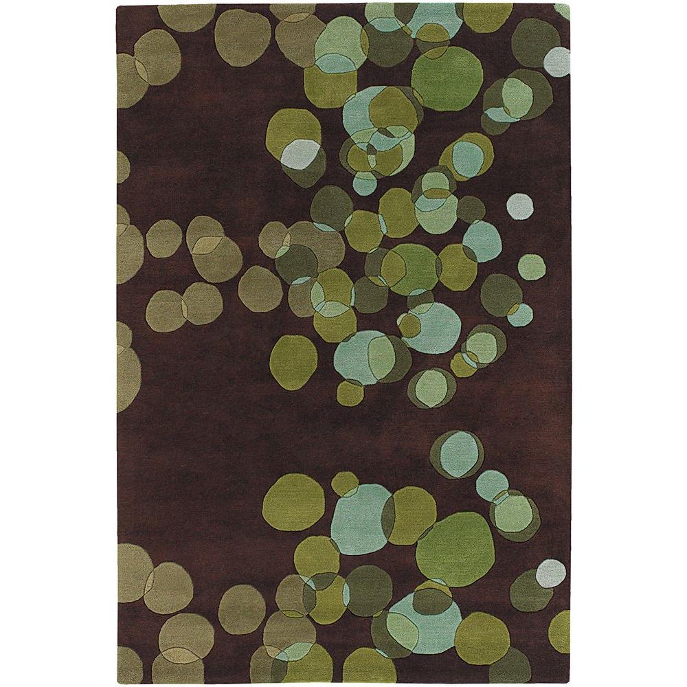 Chandra Avalisa Green/Brown/Blue 8 ft. x 11 ft. Indoor Area RugAVL610979106 The Home Depot