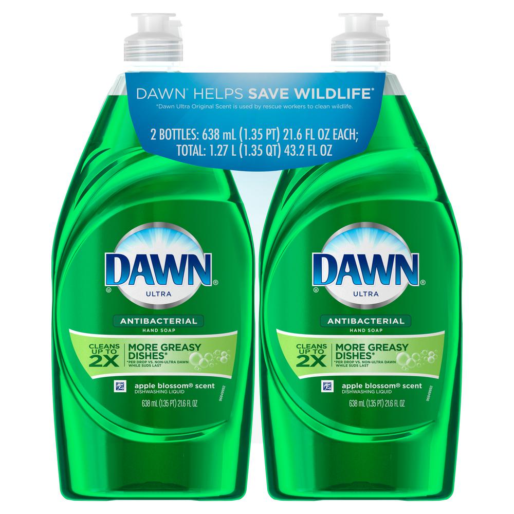 Dawn Ultra Antibacterial 24 oz. Apple Blossom Scent Dish Soap (2 Pack
