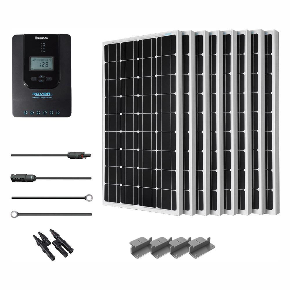 Renogy 800 Watt 24 Volt Monocrystalline Solar Starter Kit For Off Grid Solar System