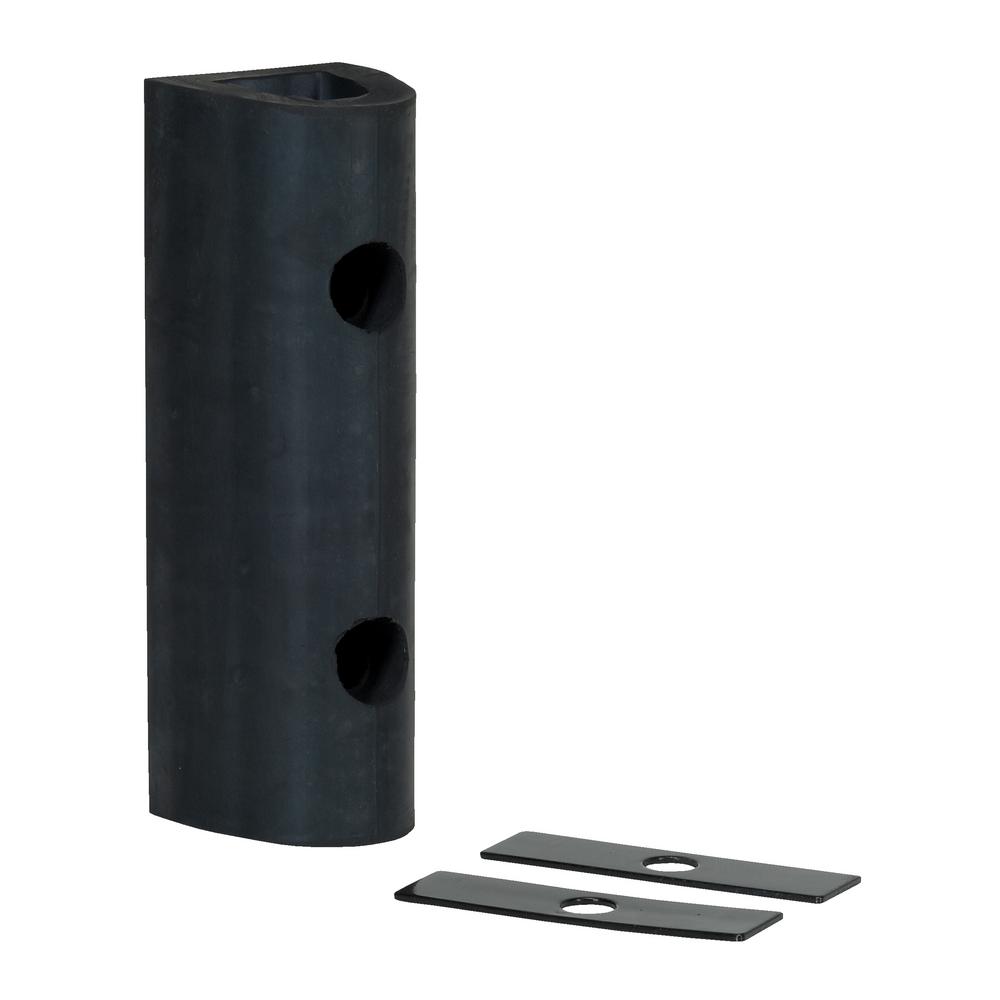 Vestil 12 in. x 4.25 in. x 4 in. Extruded Rubber Fender BumperM412