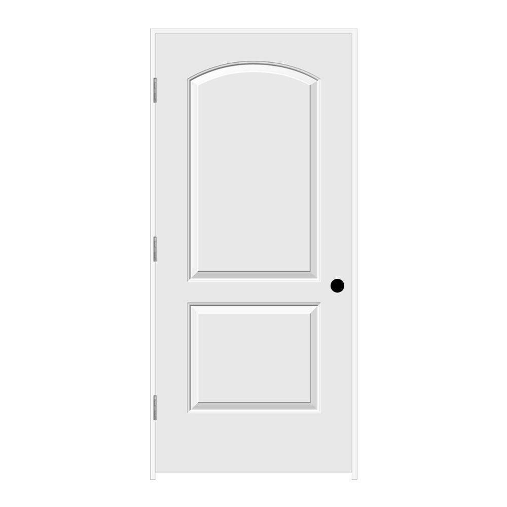 JELD-WEN 30 in. x 78 in. Continental Primed Right-Hand ...