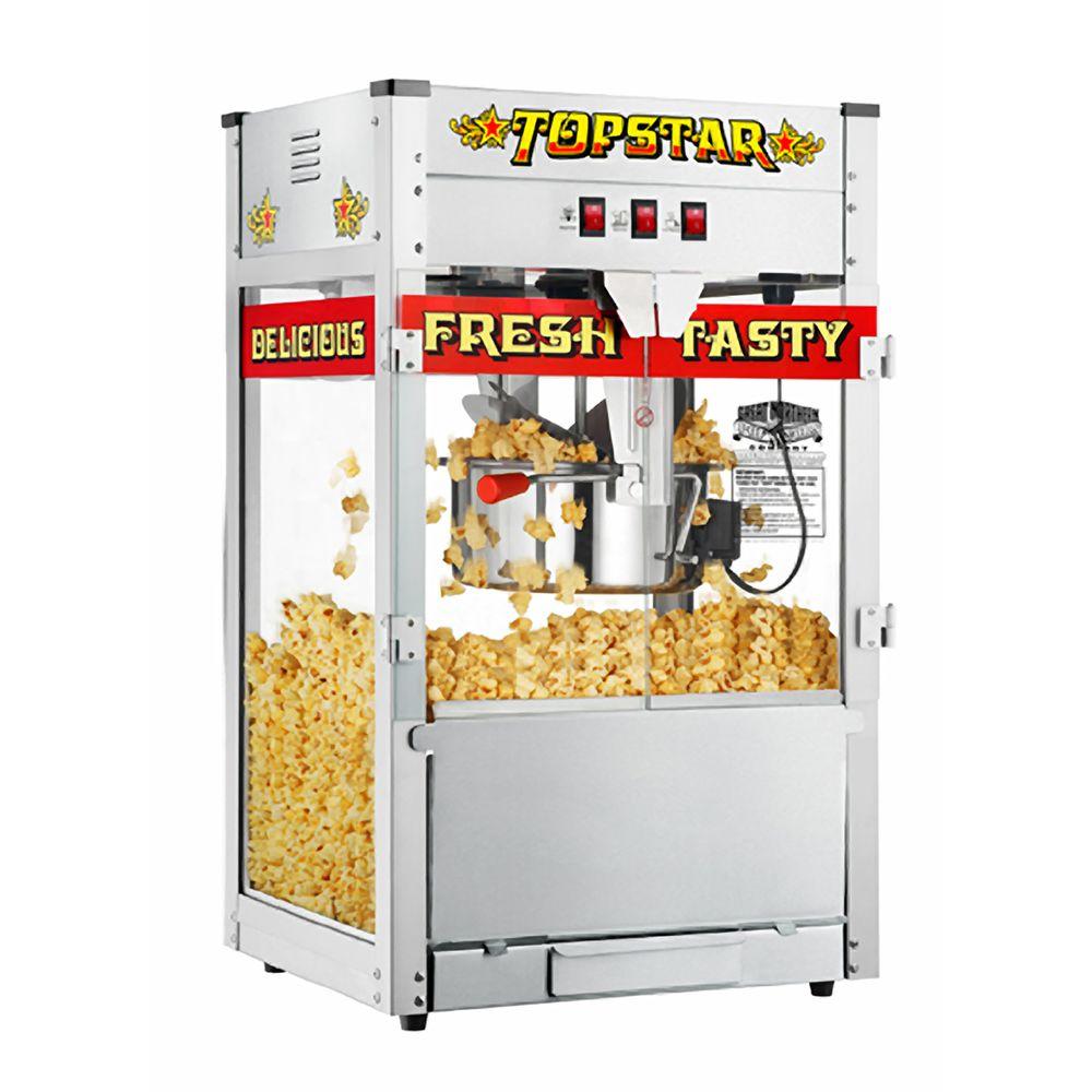 Great Northern Top Star 12 Oz Popcorn Machine 6208 The Home Depot   Silver Great Northern Popcorn Makers 6208 64 1000 