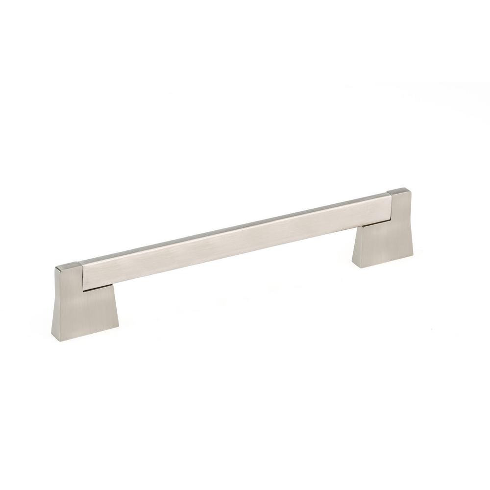 richelieu pull brushed nickel mm cabinet drawer hardware contemporary pulls functional traditional rona homedepot