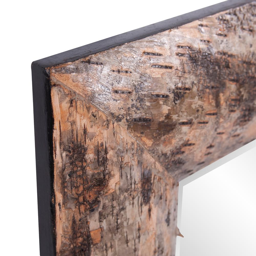 36 In X 26 Birch Bark Framed Mirror 37031 The Home Depot Birch Bark Framed Mirror