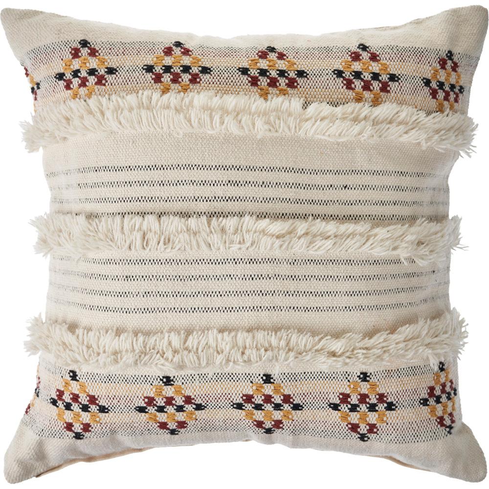 Lr Home Tufted Multicolored Farmhouse Standard Throw Pillow Lr Home Tufted Multicolored Farmhouse