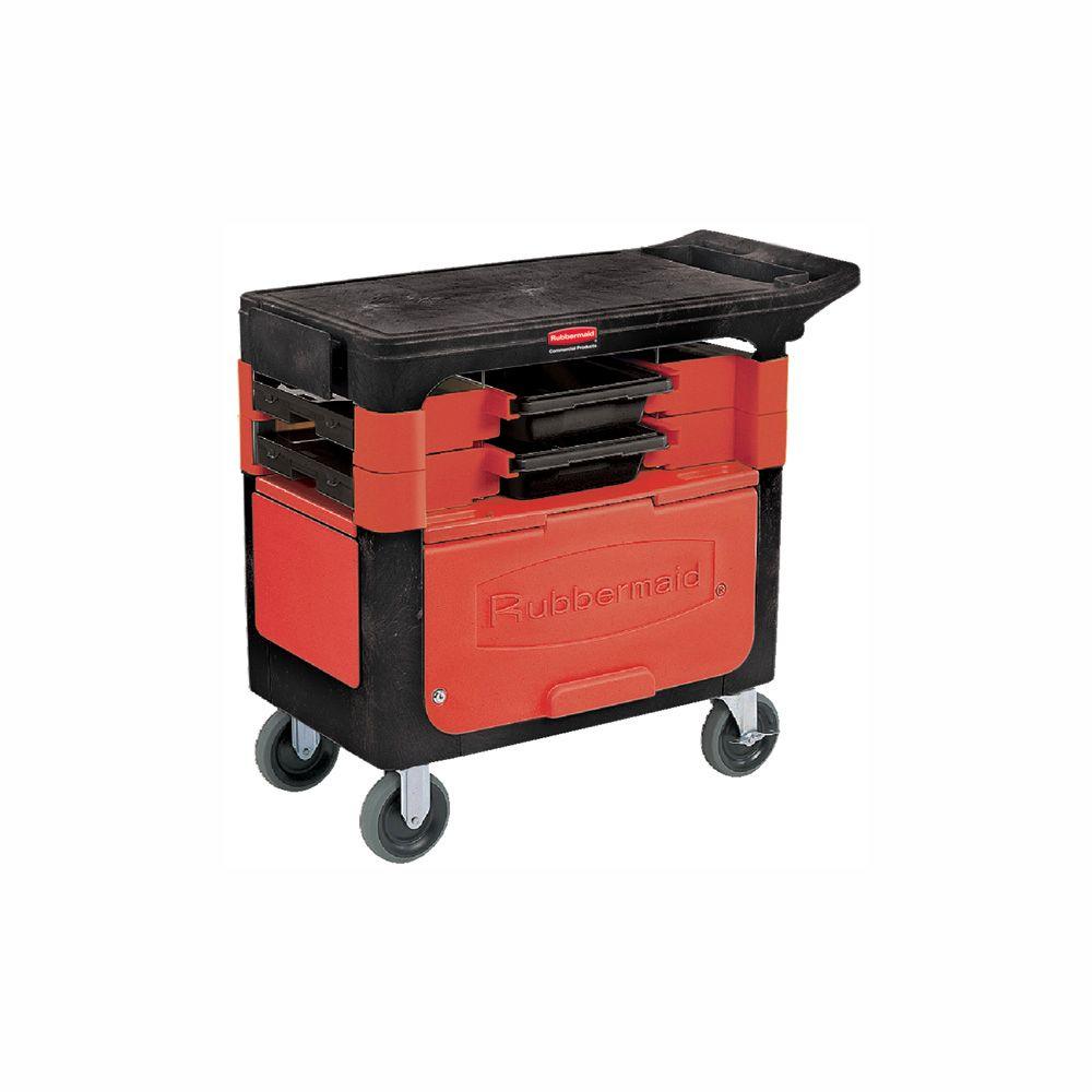 Rubbermaid Commercial Products Trades Cart with Locking Cabinet