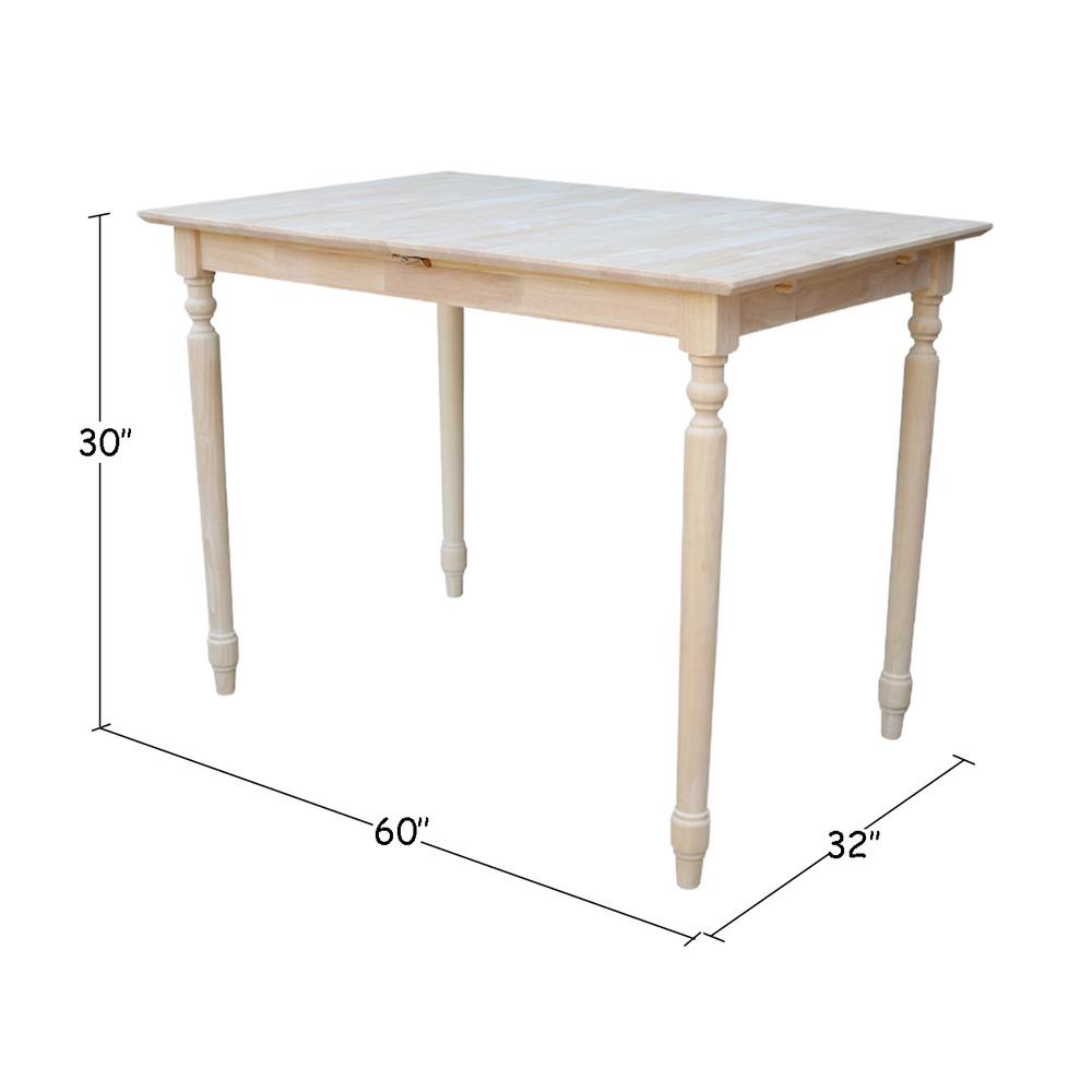 International Concepts Unfinished Dining Table K-T32X-330T - The Home Depot