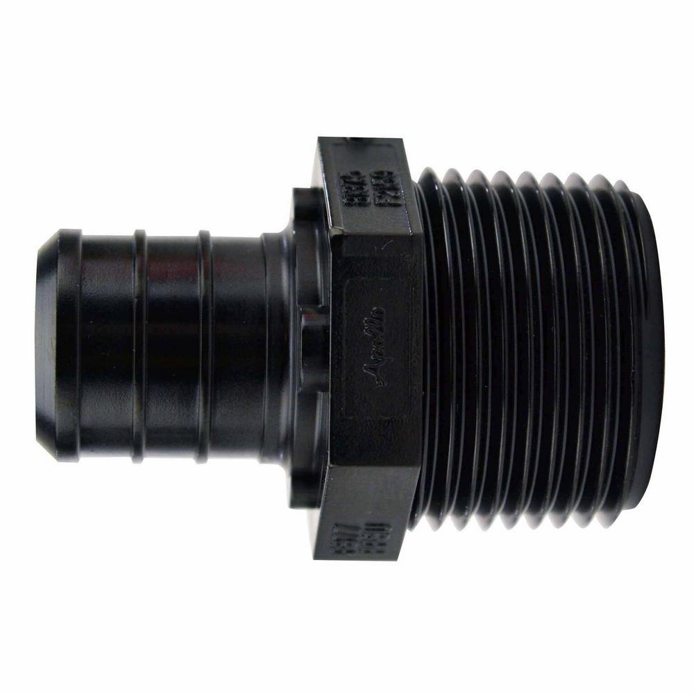 Apollo 3/4 in. Plastic PEX Barb x Male Pipe Thread Adapter (5Pack)PXPAM345PK The Home Depot