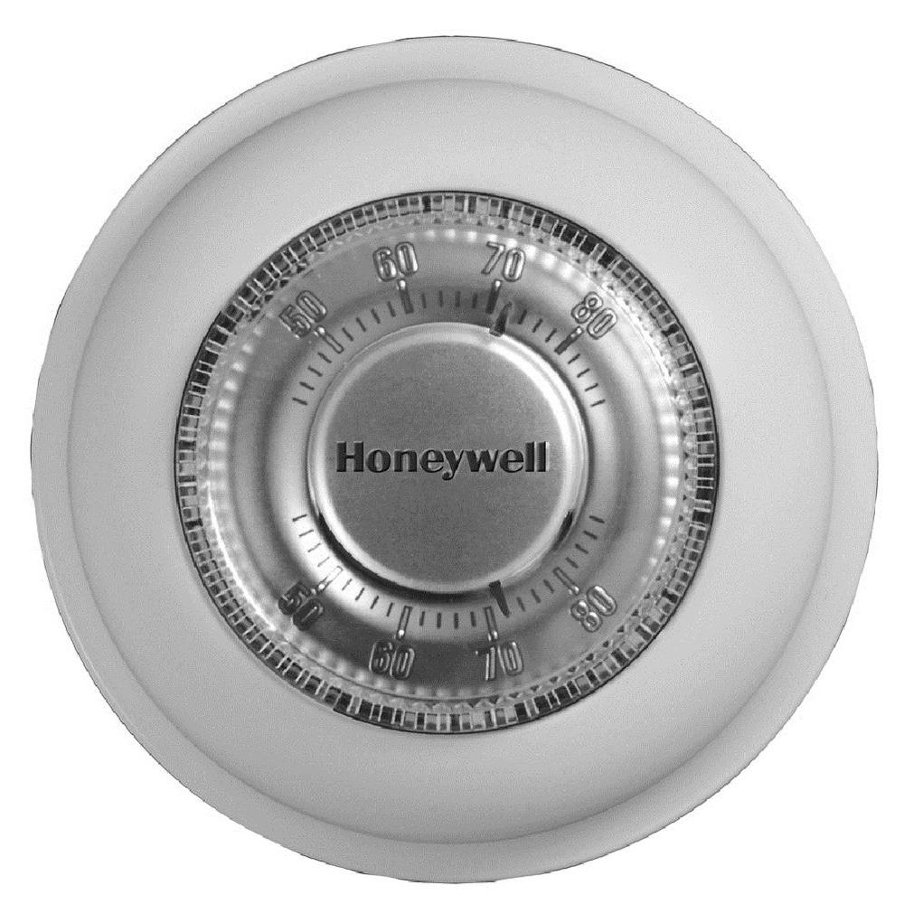 Honeywell Round NonProgrammable Thermostat with 1H Single Stage