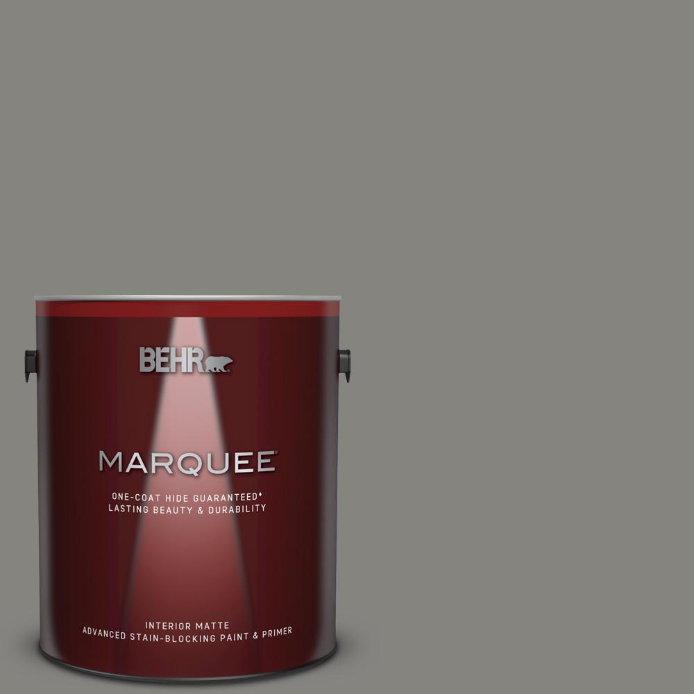 BEHR MARQUEE 1 Gal PPU24 07 Barnwood Gray Matte Interior Paint And   Barnwood Gray Behr Marquee Paint Colors 145401 64 1000 