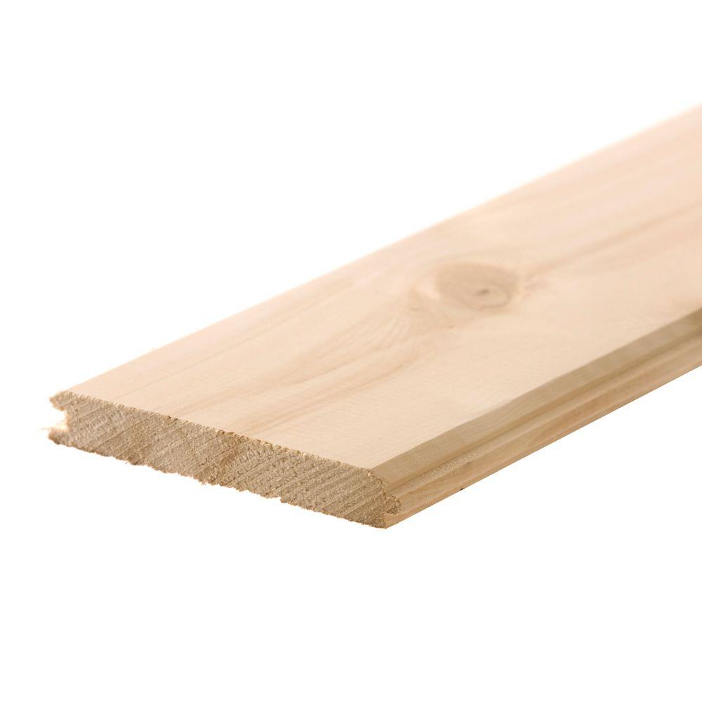 1 In X 8 In X 12 Ft Wp4 V Joint Tongue And Groove Board