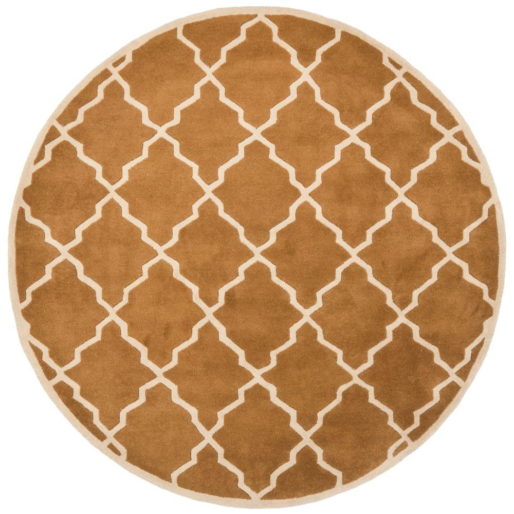 Safavieh Chatham Brown 5 ft. x 5 ft. Round Area RugCHT940C5R The