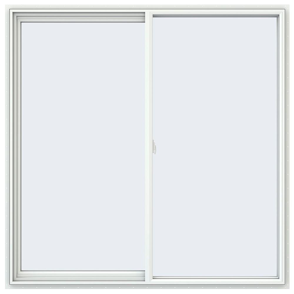 JELD-WEN 59.5 In. X 59.5 In. V-2500 Series Left-Hand Sliding Vinyl ...