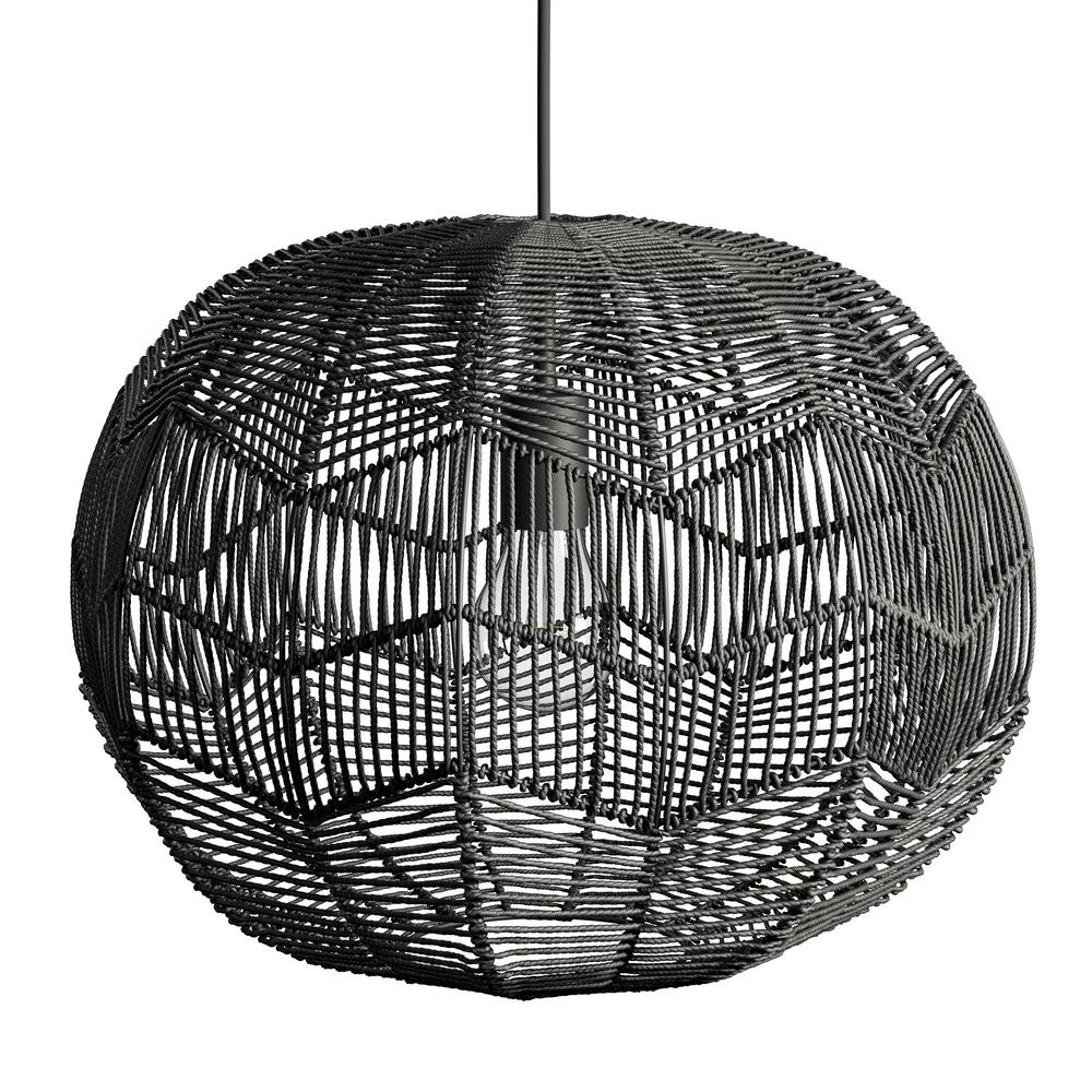 Manor Brook Byron 1 Light Black Rattan Pendant Mb100452 The Home Depot - Black Rattan Ceiling Light Manor Brook Byron 1 Light Black Rattan Pendant Mb100452 The Home Depot - Black Rattan Ceiling Light