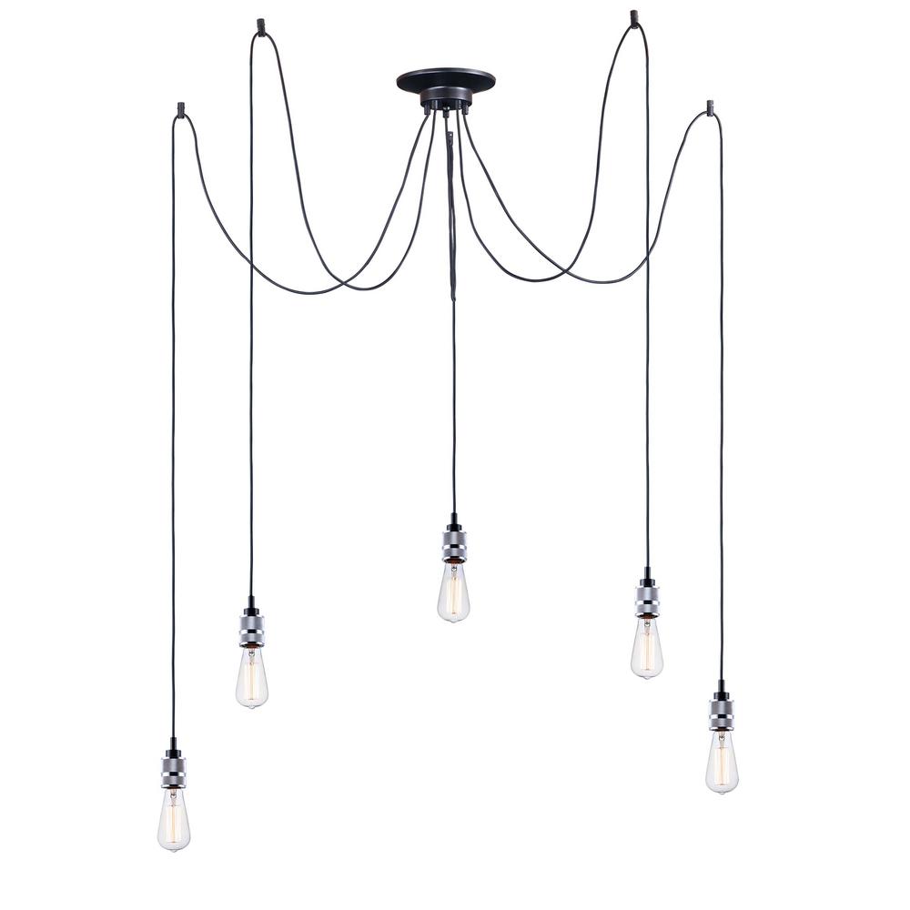 Maxim Lighting Swagger 5 Light Polished Chrome Pendant Maxim Lighting Swagger 5 Light Polished Chrome Pendant