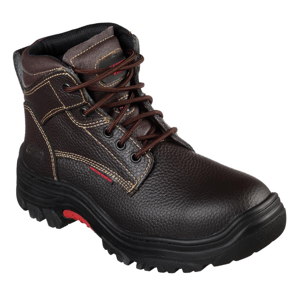 UPC 191665182313 product image for Skechers Men's Burgin 6'' Work Boots - Steel Toe - Brown Size 10.5(M) | upcitemdb.com