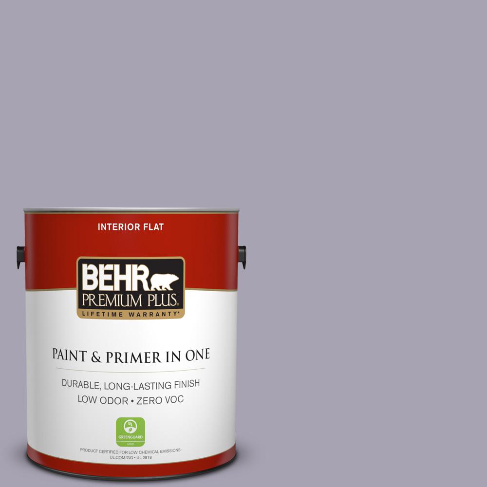 BEHR Premium Plus 1-gal. #N560-3 Luxe Lilac Flat Interior Paint ...