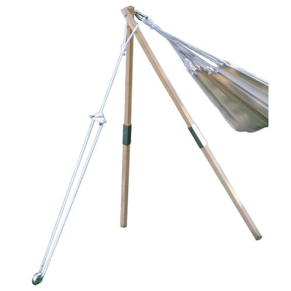 Single pole hammock stand