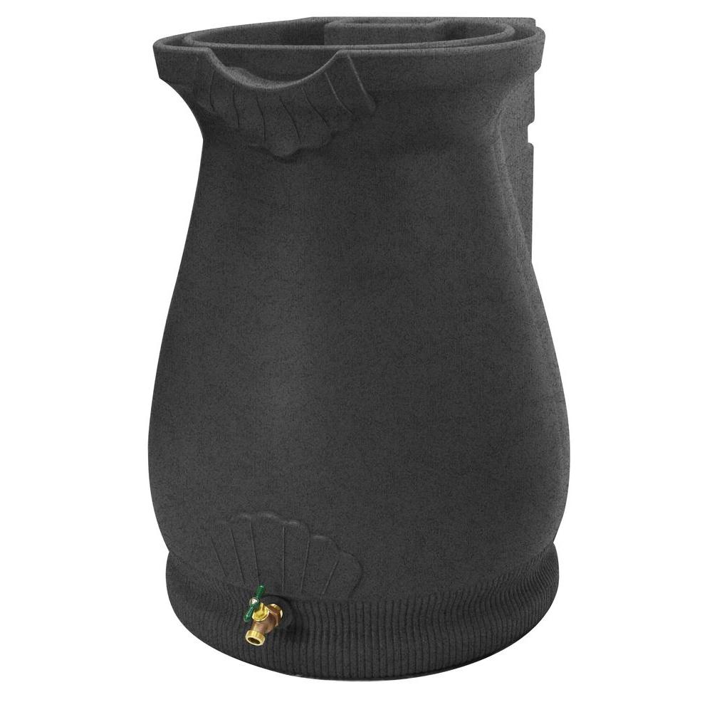 Rain Wizard 65 Gal. Dark Granite Urn Rain BarrelRWURNDAR The Home Depot