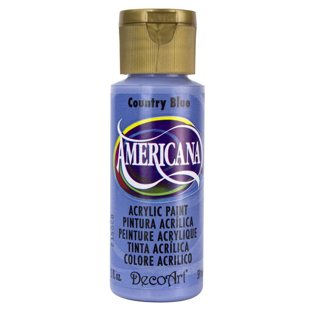 DecoArt Americana 2 oz. Country Blue Acrylic PaintDAO413 The Home Depot