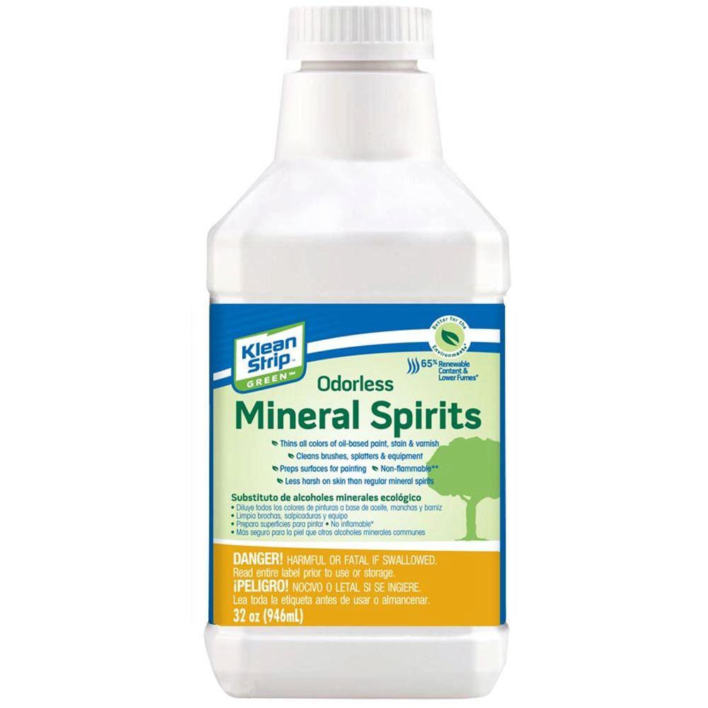 Klean-Strip 1 qt. Green Odorless Mineral Spirits-QKGO75001 - The Home Depot