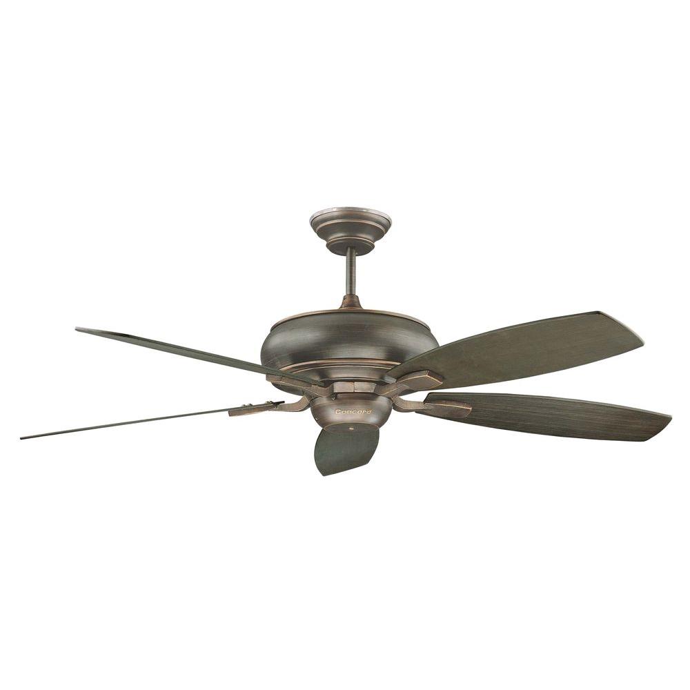 Concord Fans Roosevelt Series 60 In Indoor Oil Bronzed Ceiling Fan