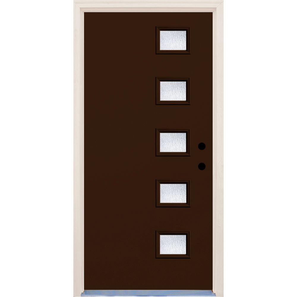 brown front doors exterior
