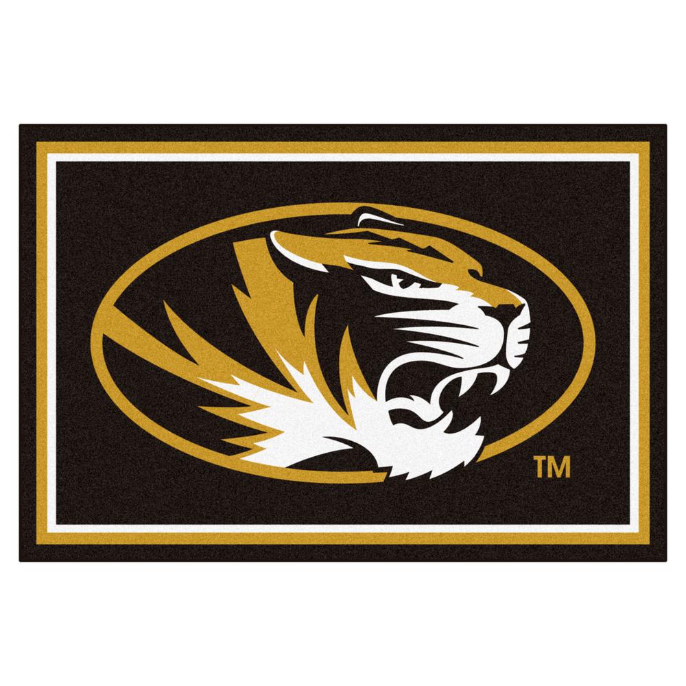 FANMATS University of Missouri 18 in. x 27 in. 2-Piece Heavy Duty Vinyl ...