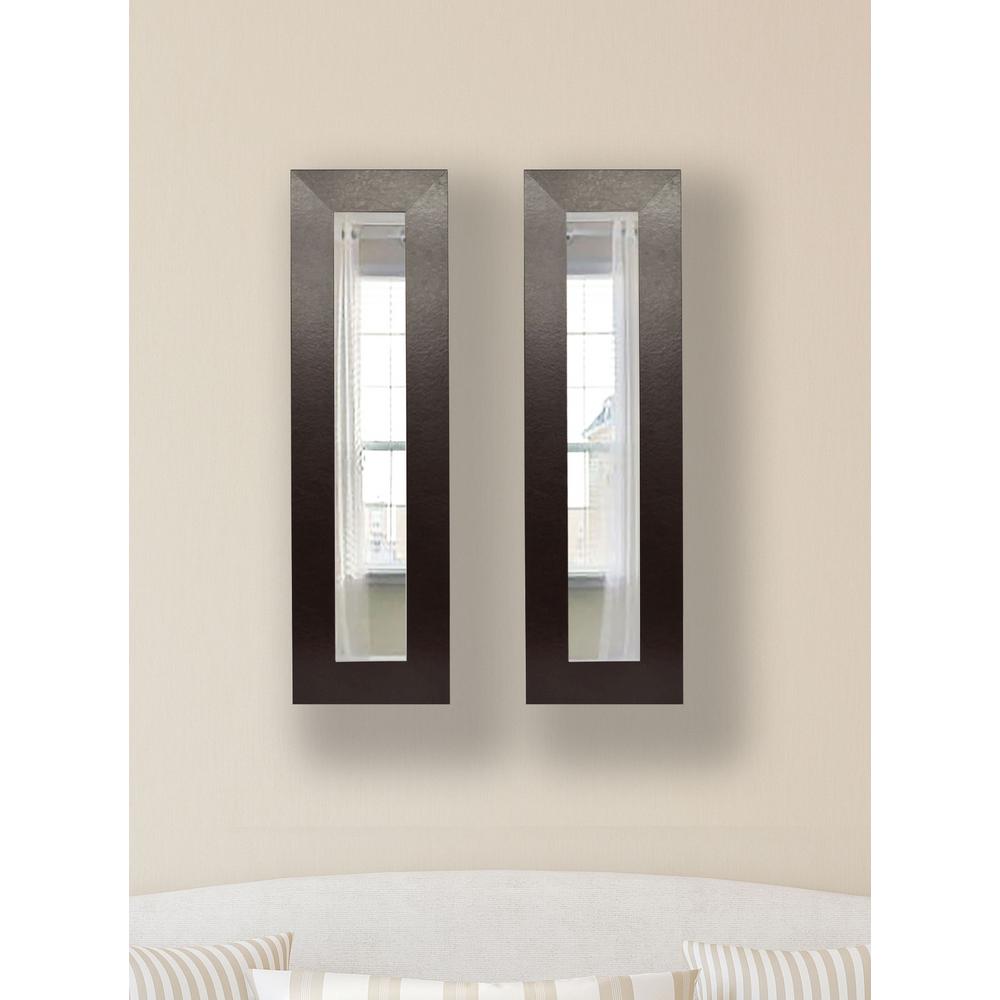 30 In X 12 Maclaren Pewtere Vanity Mirror Set Of 2 Panels P79
