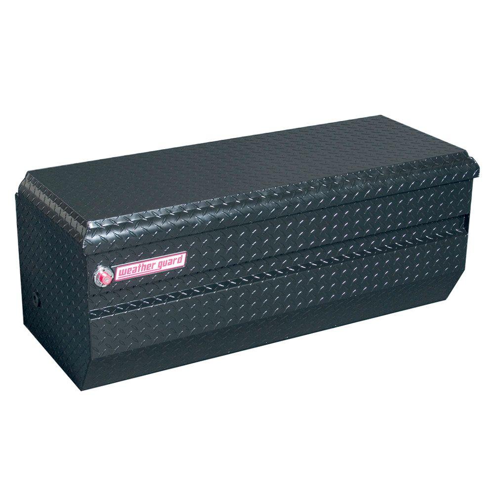 Photo 1 of 47 in. Gloss Black Aluminum Full Size Chest Truck Tool Box