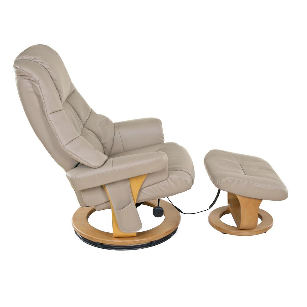 Recliner Massage Chair with Heat and Ottoman 8 Motor Relax Convenient