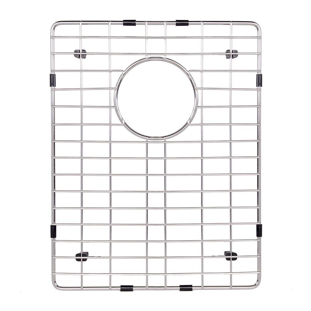 VIGO 16 25 In X 12 75 In Kitchen Sink Bottom Grid VGG1613 The Home   Vigo Kitchen Sink Organizers Vgg1613 64 300 