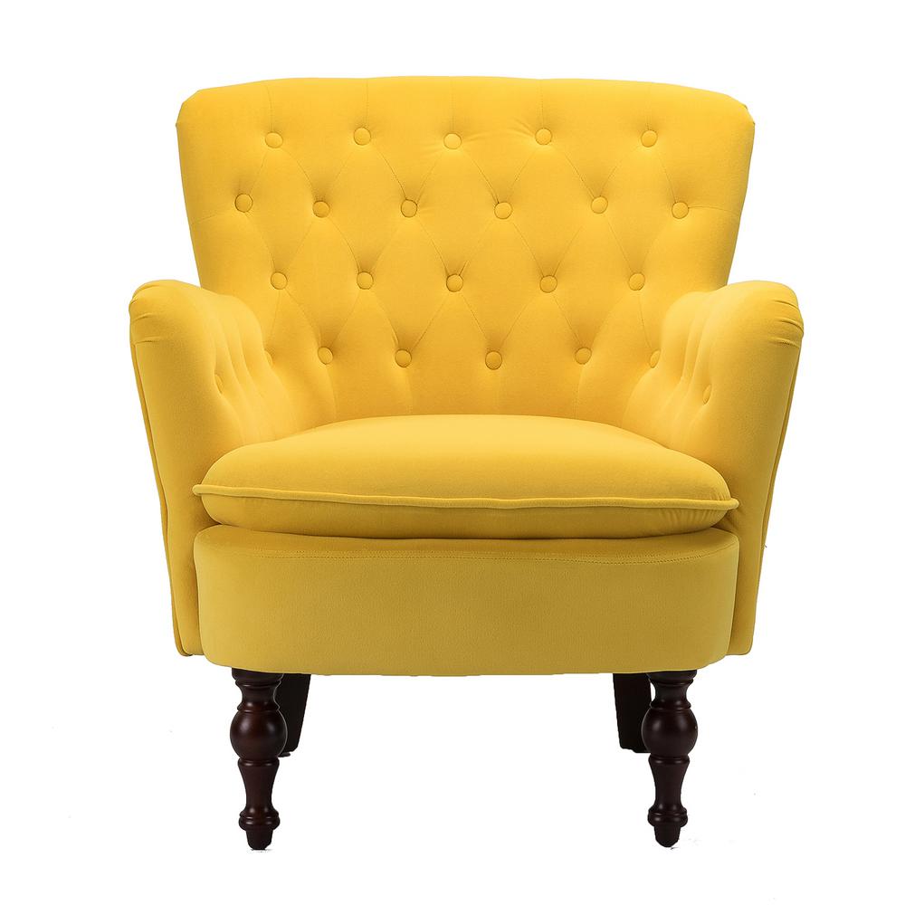 Boyel Living Mustard Yellow Antique Accent Single Sofa
