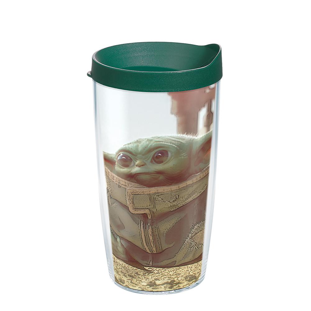 Tervis Lflm Sw Mandalorian Child 16 Oz Clear Plastic Travel Mugs Double Walled Insulated Tumbler With Travel Lid 1355814 The Home Depot