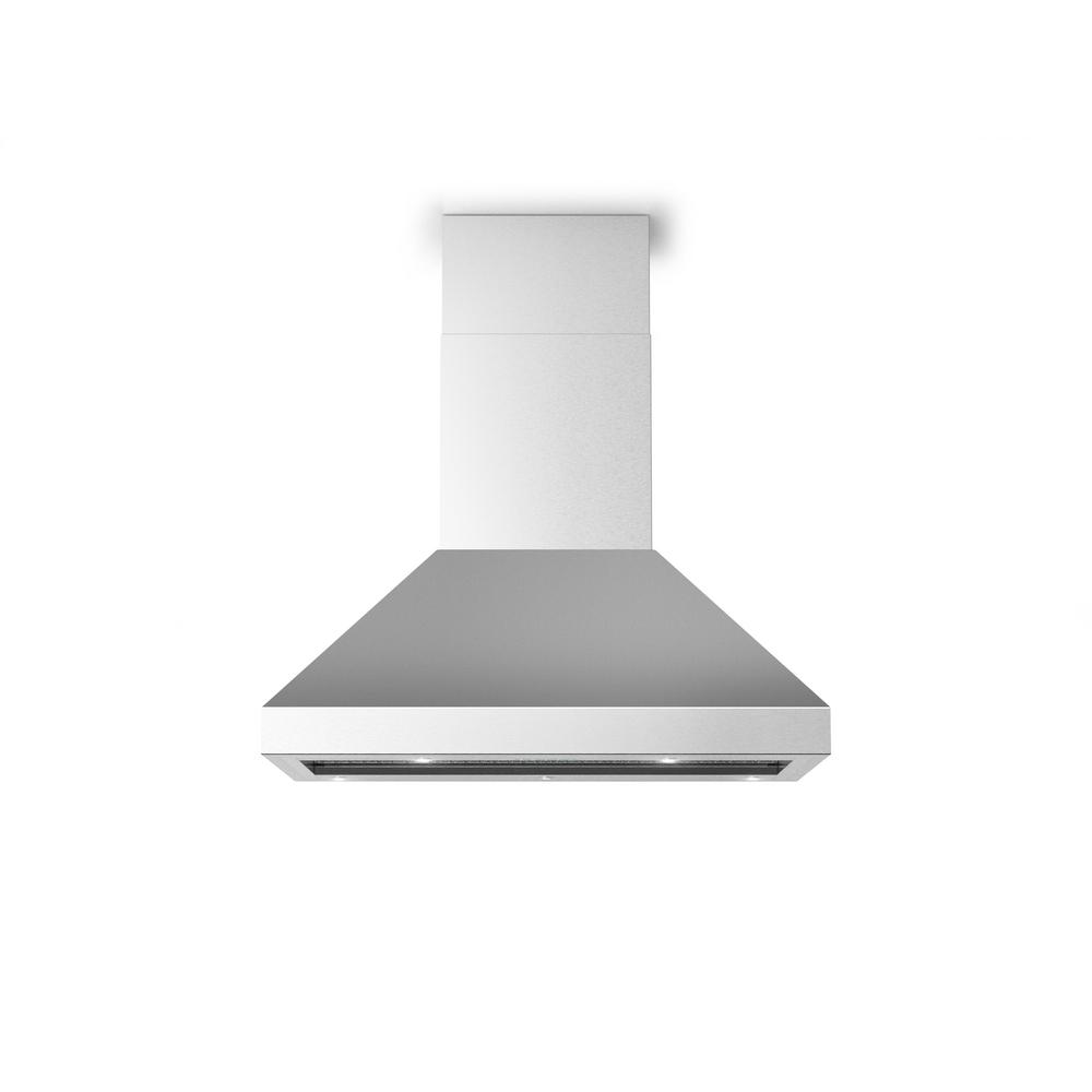 Hallman 48 in. 1000 CFM Island Canopy Mounted Vent Hood with Lights in