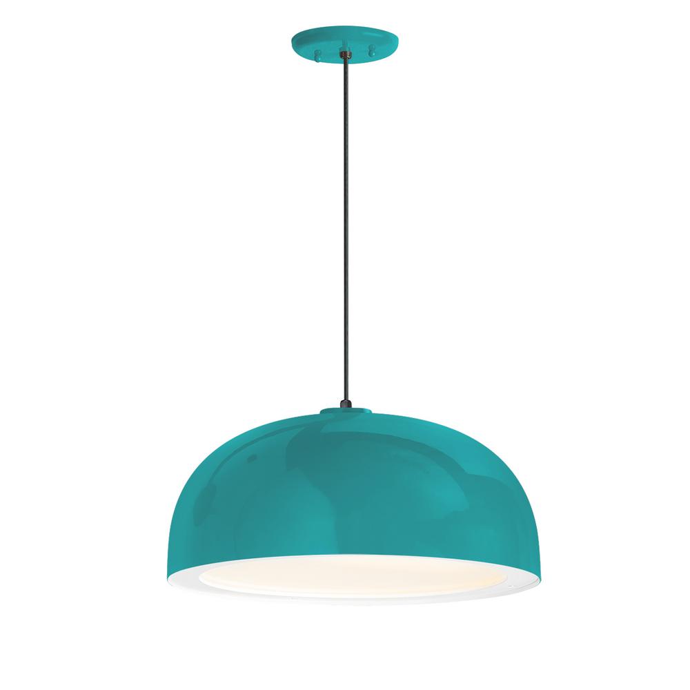 Troy Rlm Dome 14 In Shade 1 Light Tahitian Teal Finish Pendant