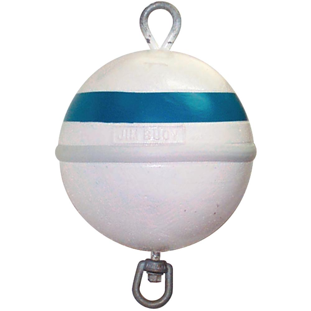 Jim-Buoy 12 inch Dia. Deluxe Foam Mooring Buoy with 30 lb. Buoyancy in White... by Jim-Buoy