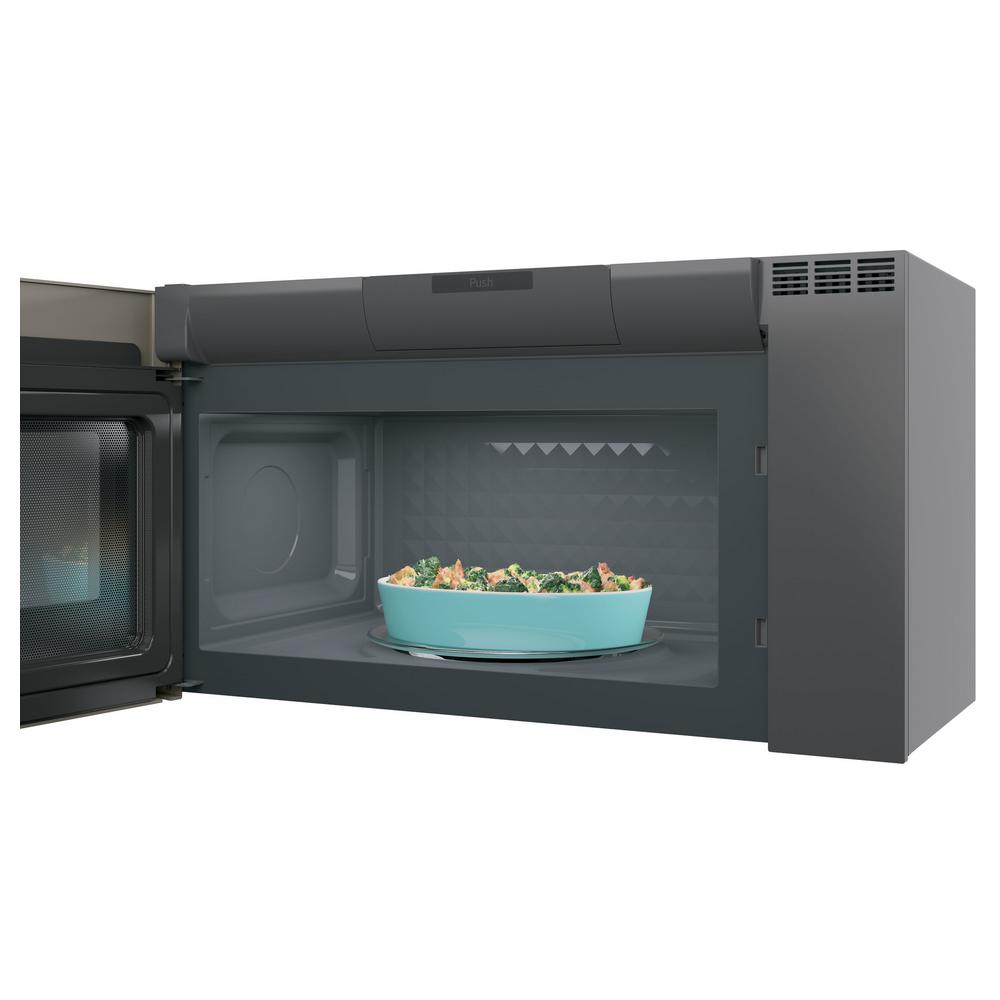 Black Stainless Steel GE OvertheRange Microwaves Microwaves