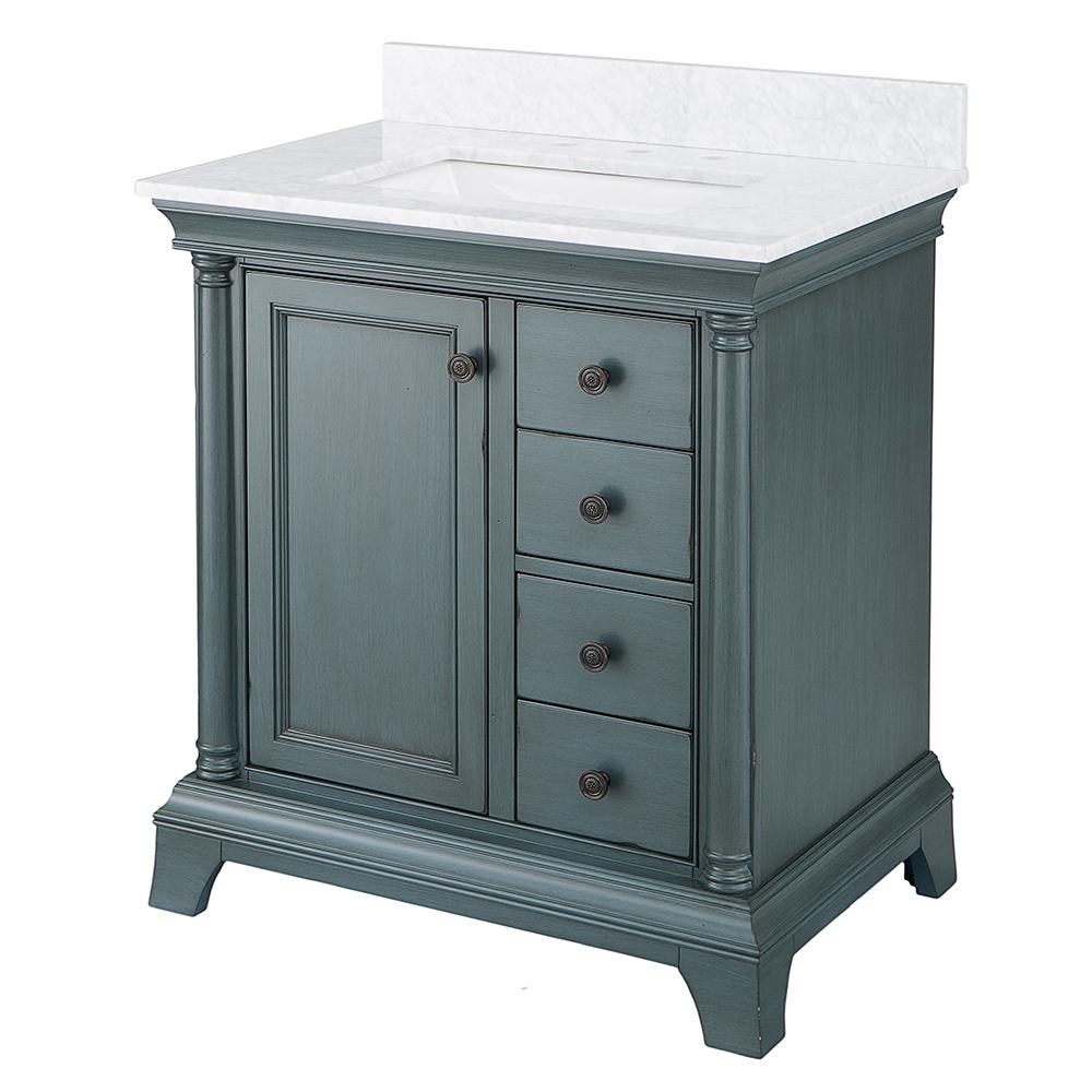 Blue Bathroom Vanities Bath The Home Depot Strousse