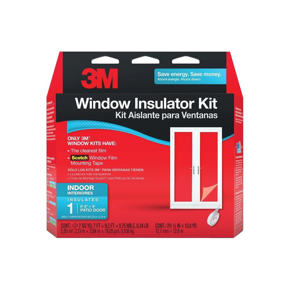 3M 84 inch x 112 inch Indoor Patio Door Window Insulator Kit by 3M