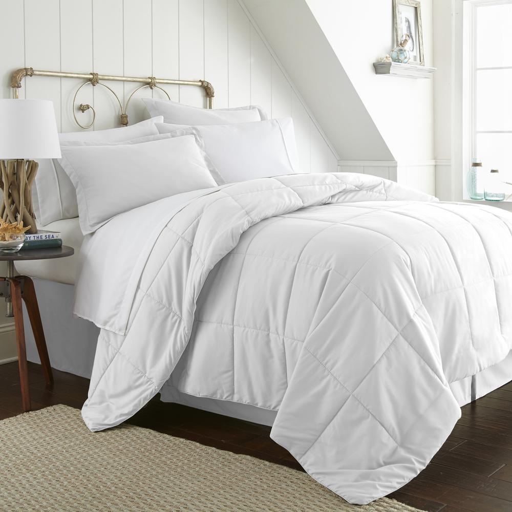 Becky Cameron Performance 6 Piece White Twin Comforter Set Ieh Mult Tw Wh The Home Depot