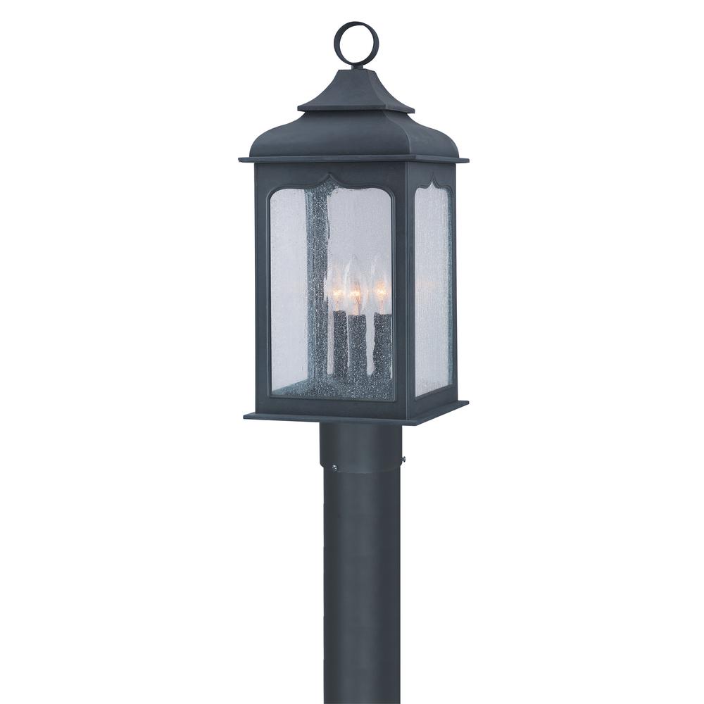 Troy Lighting Henry Street 3 Light Outdoor Colonial Iron Post Troy Lighting Henry Street 3 Light Outdoor Colonial Iron Post