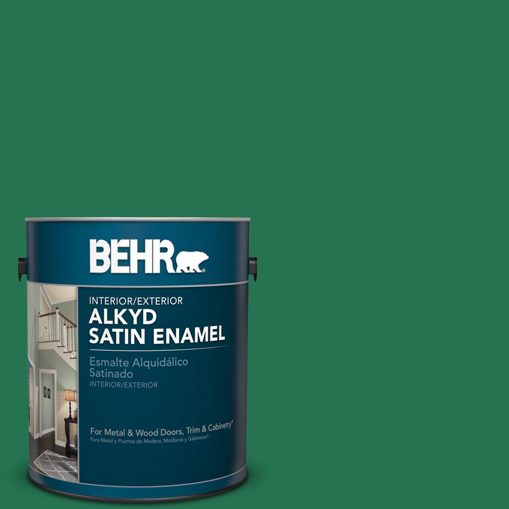 BEHR Premium Plus Ultra 5gal. P4207 Crown Jewel Satin Enamel