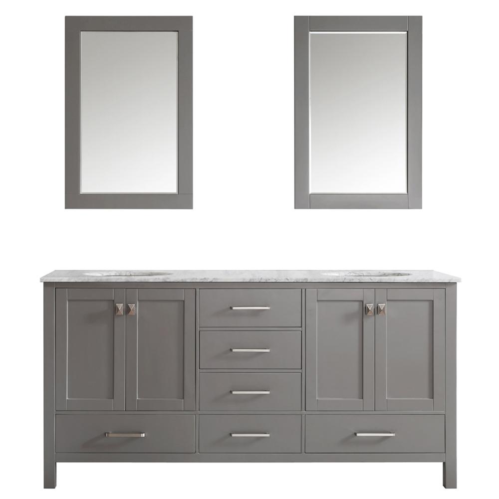 Vinnova Gela 72 In W X 22 D 35 H Vanity Grey With Vinnova Gela 72 In W X 22 D 35 H